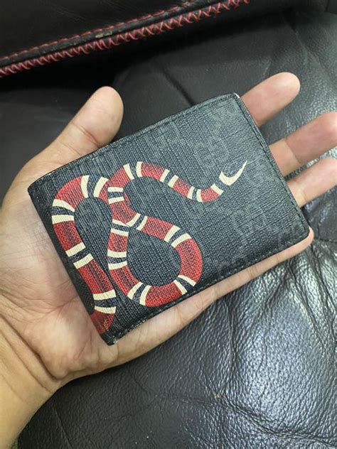 snakes gucci|authentic gucci snake wallet.